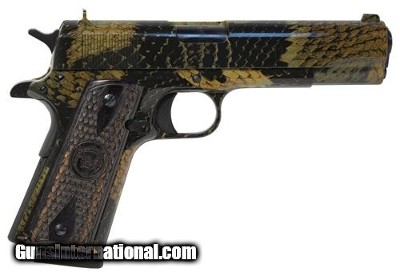 IVER JOHNSON ARMS 1911A1 BOA SNAKESKIN .45 ACP