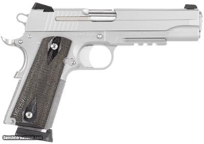 SIG SAUER 1911 STAINLESS CA COMPLAINT RAIL .45 ACP
