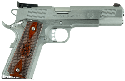 SPRINGFIELD ARMORY 1911 LOADED TARGET STAINLESS ADJ SIGHTS .45 ACP