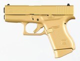 GLOCK G43 GOLD CERAKOTE CUSTOM W/ BOX & 2 MAGS 9MM LUGER (9X19 PARA) - 2 of 3