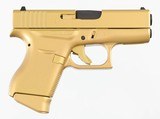 GLOCK G43 GOLD CERAKOTE CUSTOM W/ BOX & 2 MAGS 9MM LUGER (9X19 PARA) - 1 of 3