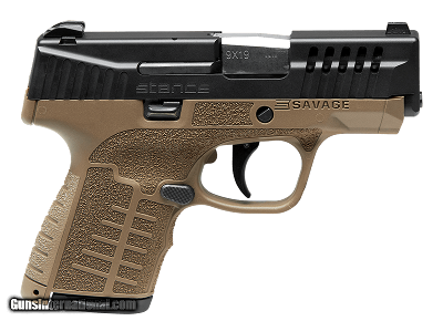 SAVAGE ARMS STANCE FDE NIGHT SIGHTS 9MM LUGER (9X19 PARA)