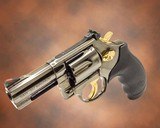 SMITH & WESSON Custom 686, 3 inch - 357 Mag- Polished & Plated Black Chrome & 24K Gold .38 SPECIAL/.357 MAGNUM - 2 of 3