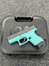 GLOCK 43 - Robin‚‚s Egg Blue / Shimmering Aluminum Cerakote 9MM LUGER (9X19 PARA - 3 of 3