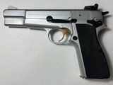 BROWNING HI POWER (BELGIAN) Nickel/Silver Chrome 1980-1985 9MM LUGER (9X19 PARA) - 3 of 3