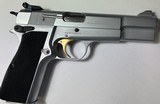 BROWNING HI POWER (BELGIAN) Nickel/Silver Chrome 1980-1985 9MM LUGER (9X19 PARA) - 2 of 3