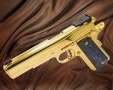 COLT 1911 GOLD CUP TROPHY 45ACP - All 24K GOLD and Upgraded Grips .45 ACP - 3 of 3