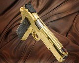 COLT 1911 GOLD CUP TROPHY 45ACP - All 24K GOLD and Upgraded Grips .45 ACP - 1 of 3