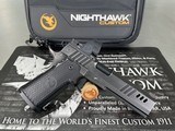 NIGHTHAWK CUSTOM FACTORY NEW!!! BDS9 (Boardroom Double Stack 9mm) Government W/ Trijicon SRO 2.5 MOA Red Dot 9MM LUGER (9X19 PARA)