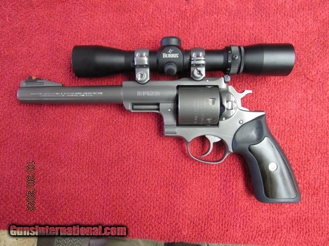 RUGER SUPER REDHAWK TARGET GREY 454 CASULL/45LC WITH SCOPE