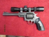 RUGER SUPER REDHAWK TARGET GREY 454 CASULL/45LC WITH SCOPE .454 CASULL - 2 of 3