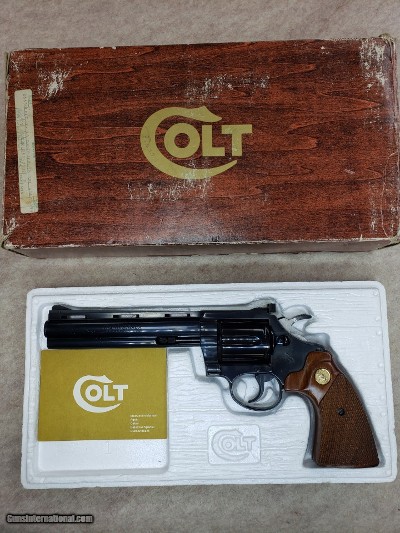 COLT DIAMONDBACK ORIGINAL BOX & PAPERS 1981 YEAR MODEL .38 SPL +P