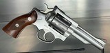 RUGER Security-Six, Stainless Steel, 4" Barrel, 6 Rounds, Wooden Grips .357 MAG - 1 of 3