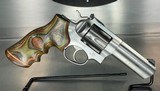 RUGER GP100, Stainless Steel, 4" Barrel, Custom Wooden Grips .357 MAG - 1 of 3