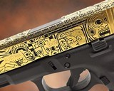 GLOCK 19, 9mm 24K GOLD Plated with MAYAN AZTEC Design 9MM LUGER (9X19 PARA) - 3 of 3