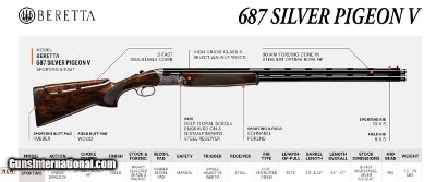 BERETTA 687 SILVER PIGEON V SPORTING 12 GA