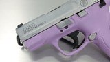 SMITH & WESSON S&W M&P 40 M&P40 Shield Purple Frame Silver Glitter Slide .40 S&W - 2 of 3