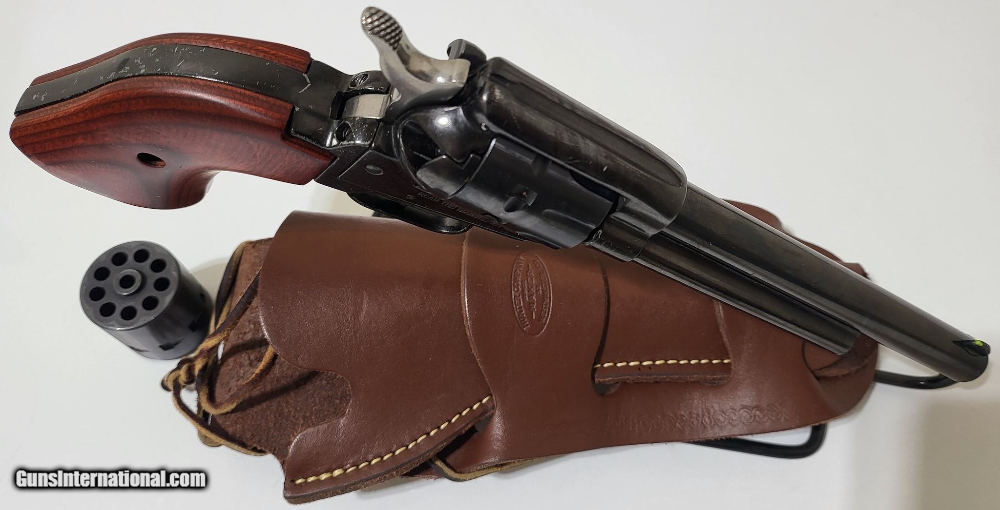 HERITAGE MFG. ROUGH RIDER RR22999MB6 & Hunter Leather Double Loop