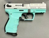 WALTHER PK380 Nickel / Angel Blue .380 ACP - 2 of 3