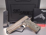 SIG SAUER Scorpion Carry 1911 Night Sights Hogue Custom G10 Grips .45 ACP - 1 of 3