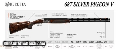 BERETTA 687 SILVER PIGEON V SPORTING 12 GA