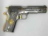 AUTO ORDNANCE AMERICAN PATRIOT 1911 NICKEL AND GOLD .45 ACP - 1 of 2