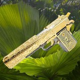 COLT 1911 Customized , 24K Gold, Skulls & Scrolls Engraved , 45ACP - RARE .45 ACP - 2 of 3