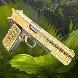 COLT 1911 Customized , 24K Gold, Skulls & Scrolls Engraved , 45ACP - RARE .45 ACP - 1 of 3