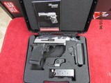 SIG SAUER Sig P938 Pistol 938-9-NBS13, 9mm, 3 in, Black Rubber Grip, Two-Tone Finish, Siglite Sights, w/Laser, 7 Rd 9MM LUGER (9X19 PARA) - 1 of 3