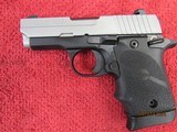 SIG SAUER Sig P938 Pistol 938-9-NBS13, 9mm, 3 in, Black Rubber Grip, Two-Tone Finish, Siglite Sights, w/Laser, 7 Rd 9MM LUGER (9X19 PARA) - 3 of 3