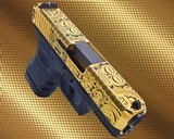 GLOCK EXCLUSIVE: Glock 30 - 45ACP - 24K GOLD Plated with MAYAN AZTEC Design .45 ACP - 2 of 3