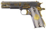 AUTO ORDNANCE AMERICAN PATRIOT 1911 NICKEL AND GOLD .45 ACP - 2 of 3