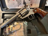 RUGER "NEW MODEL" BLACKHAWK STAINLESS W/ ORIGINAL BOX .327 FEDERAL MAG - 1 of 3