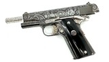 COLT 1911 GOVERNMENT 38 SUPER ENGRAVING W/GOLD BORDERED SLIDE CUSTOM SHOP .38 SUPER - 3 of 3
