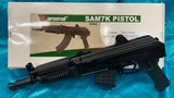 ARSENAL SAM7K-34 7.62X39 AK PISTOL 7.62X39MM