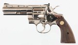 COLT PYTHON 4" NICKEL 1982 YEAR MODEL W/ BOX & PAPERS W/ OFFICERS GRIPS .357 MAG - 2 of 3