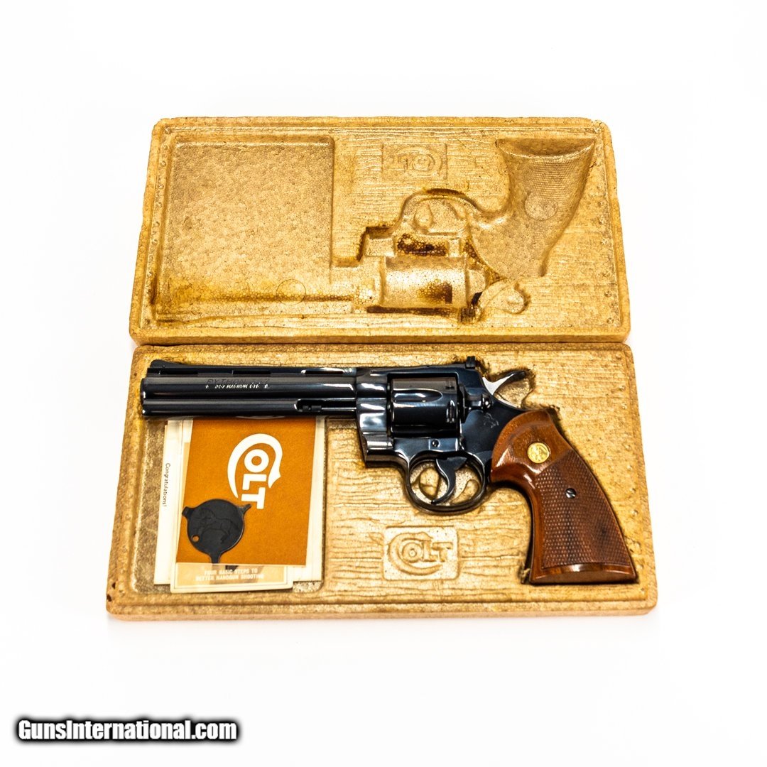 COLT Collectors Grade 1975 Python Revolver in Royal Blue, Box Included ...