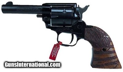 HERITAGE MFG. BARKEEP 1776 FLAG ENGRAVED WOOD GRIPS .22 LR