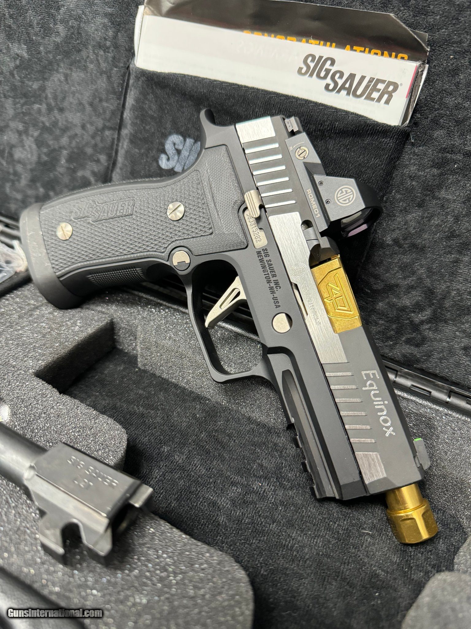 SIG SAUER P320 EQUINOX CUSTOM WORKS 9MM LUGER (9X19 PARA)