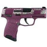 SIG SAUER P365 (BLACK CHERRY ROSES CUSTOM) .380 ACP - 1 of 2