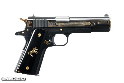 TALO COLT 1911 OSCURO Y ORO .38 SUPER