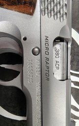 KIMBER MICRO RAPTOR STAINLESS .380 ACP - 3 of 3