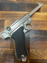 LUGER NICKEL PLATED 1937 S/42 9MM LUGER (9X19 PARA) - 1 of 3