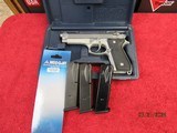 BERETTA BERETTA 92FS INOX FULL STAINLESS 9MM USA MADE 9MM LUGER (9X19 PARA) - 1 of 3