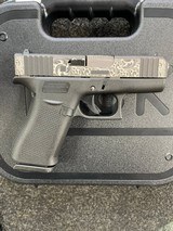 GLOCK 43X CUSTOM ENGRAVED AND CHROME BARREL 9MM LUGER (9X19 PARA) - 2 of 3