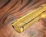 MAGNUM RESEARCH RARE DESERT EAGLE, MK XIX, 50AE, 24K GOLD, "SCROLL ENGRAVING" DESIGN .50 AE - 3 of 3