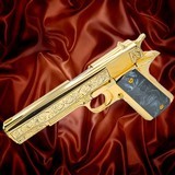 ROCK ISLAND ARMORY Customized 1911, 9mm, 24K Gold, Deep English Scrolls Engraved - RARE 9MM LUGER (9X19 PARA) - 2 of 3