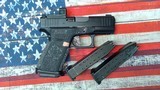 GLOCK 43x Black Rose w/Sig Sauer red dot 9MM LUGER (9X19 PARA) - 2 of 3