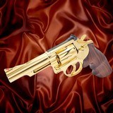 SMITH & WESSON MODEL 66-4 / All 24K Gold Plated .357 MAG - 1 of 3