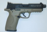 SMITH & WESSON M&P22 COMPACT CERAKOTE FDE THREADED BARREL .22 LR - 1 of 2